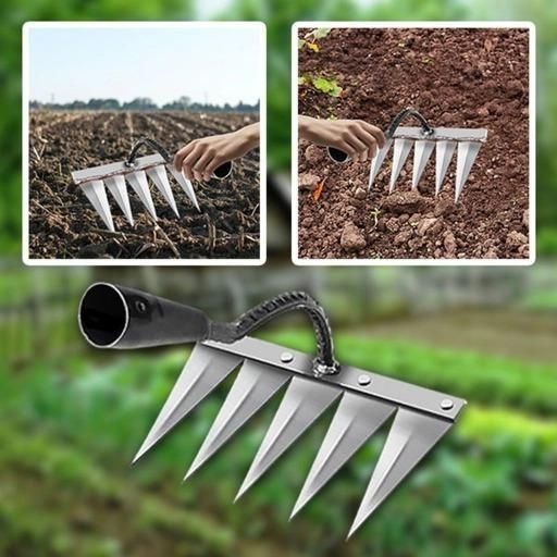 Powerful 5-Teeth Garden Tool for Effortless Weeding