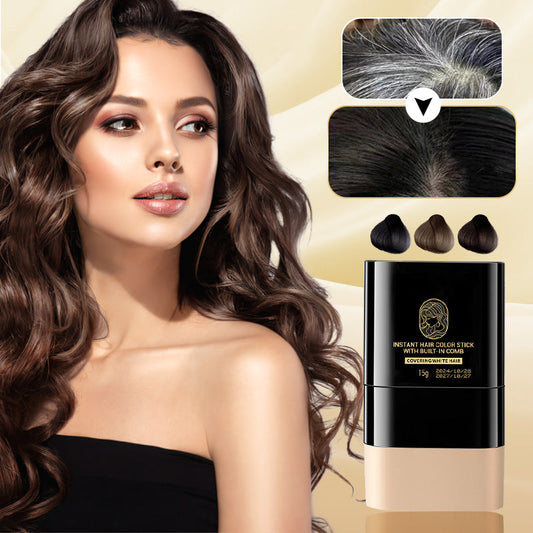 Premium Instant Hair Color Stick with Built-In Comb