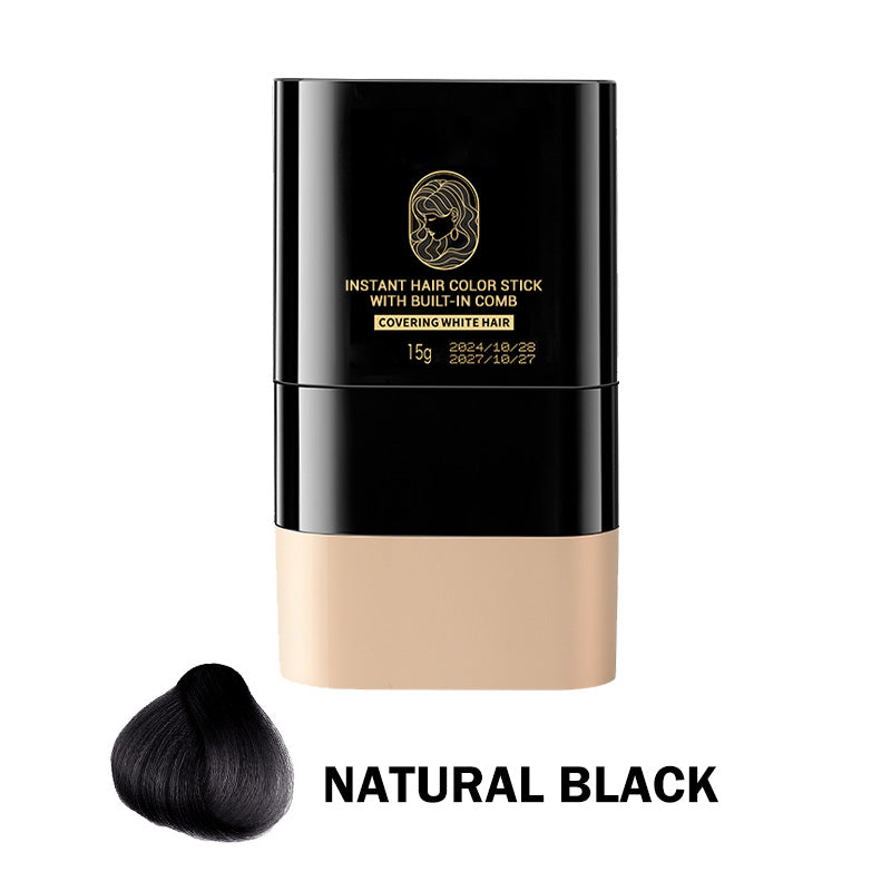 Premium Instant Hair Color Stick with Built-In Comb