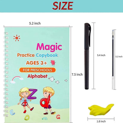 Sank Magic Practice Book (4 BOOKS,1 PEN,1 GRIP,10 REFILL)