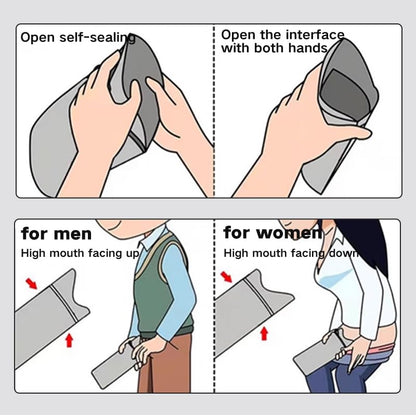 Emergency Mini Toilet-Urine Bag (Pack of 4)