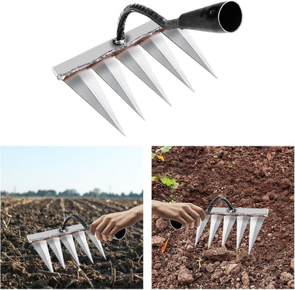 Powerful 5-Teeth Garden Tool for Effortless Weeding