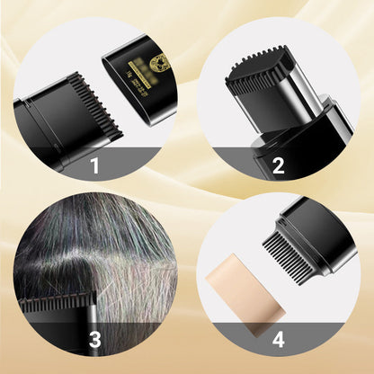 Premium Instant Hair Color Stick with Built-In Comb