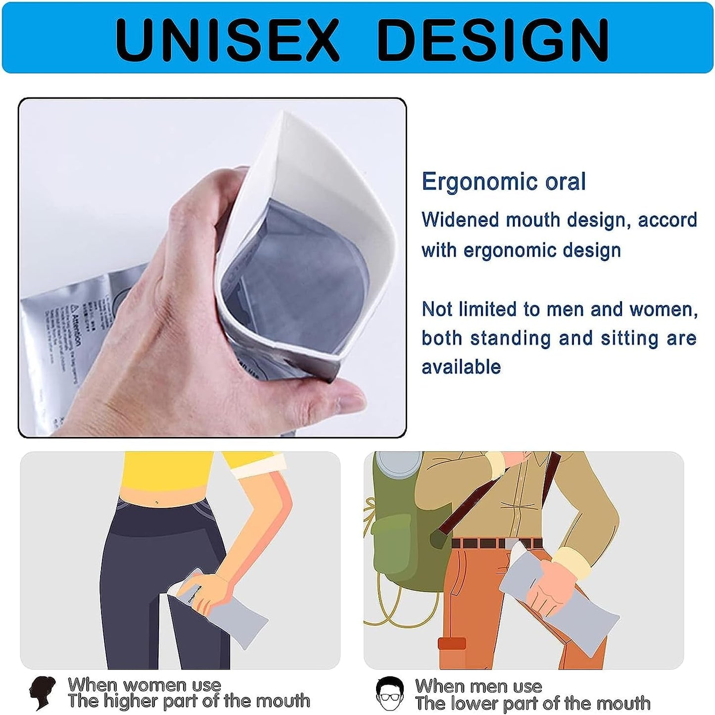 Emergency Mini Toilet-Urine Bag (Pack of 4)