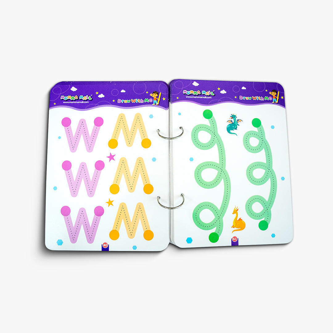 68 Pages Reusable Tracing Line book to improve HAND WRITING For 2+ Years kids + (FREE Learning 2000+ pages PDF worksheet for kids📚 )